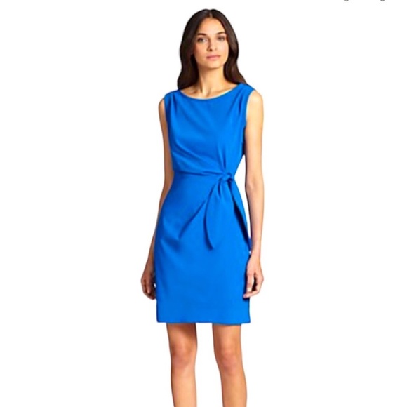 Diane Von Furstenberg Dresses & Skirts - Diane Von Furstenberg New Della Royal Blue Faux Wrap Sheath Dress
